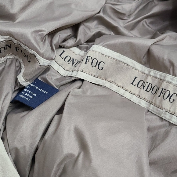 London Fog Tan Hooded Jacket Medium - Picture 4 of 6